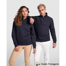 Sweatshirt Med Kvart, Lynlås
