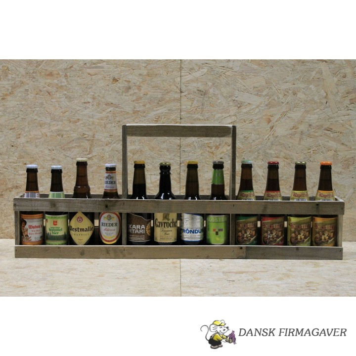 Pallegave i træ 12 x 33 cl Europriske øl
