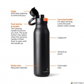 Nordic Drift Trail RCS enkeltvægget vandflaske 750 ml

