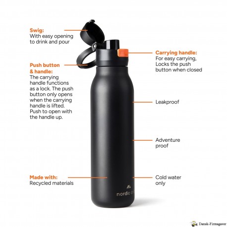 Nordic Drift Trail RCS enkeltvægget vandflaske 750 ml