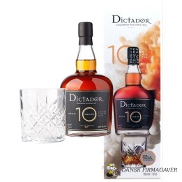 Dictador 10 år Gavesæt med 1 glas Solera Ultra Premium Reserve Colombia Rom 70 cl 40%