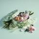 Hatteæske Grøn m. Blomster stor - Julemix 600 g.