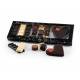 Sort/stjerner æske m/ chokolade, 210 g.