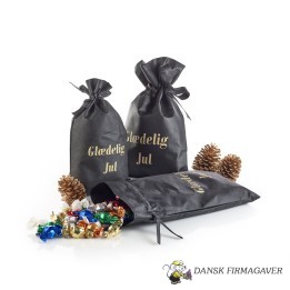 Stofposer Glædelig Jul m. Mixede Chokoladekugler