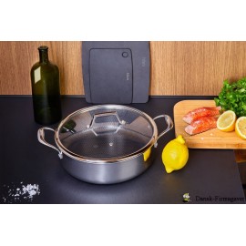Hâws Santo Dyb Sautépande 28 cm m. Håndtag & Låg
