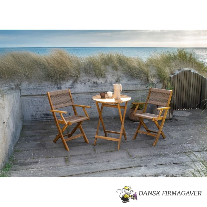 Hâws Nooka Cafesæt, 1 bord, 2 stole, FSC