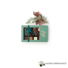 2 stk. Jule Marcipanfigurer og Fyldte Chokolader