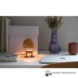 Hoptimist-lampen i egetræ og smål Bumble