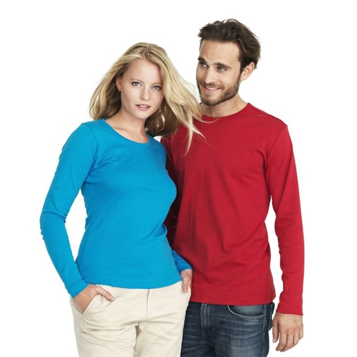 Interlock t-shirt langærmet