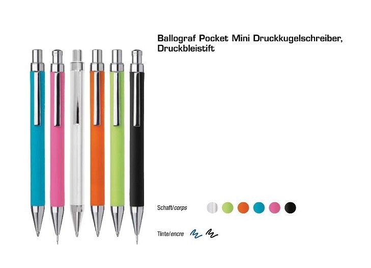 POCKET kuglepen OG MEKANISK PENCIL