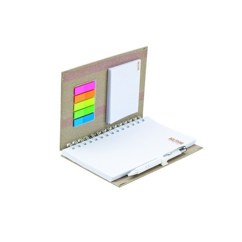 Notes Blok med kuglepen holder