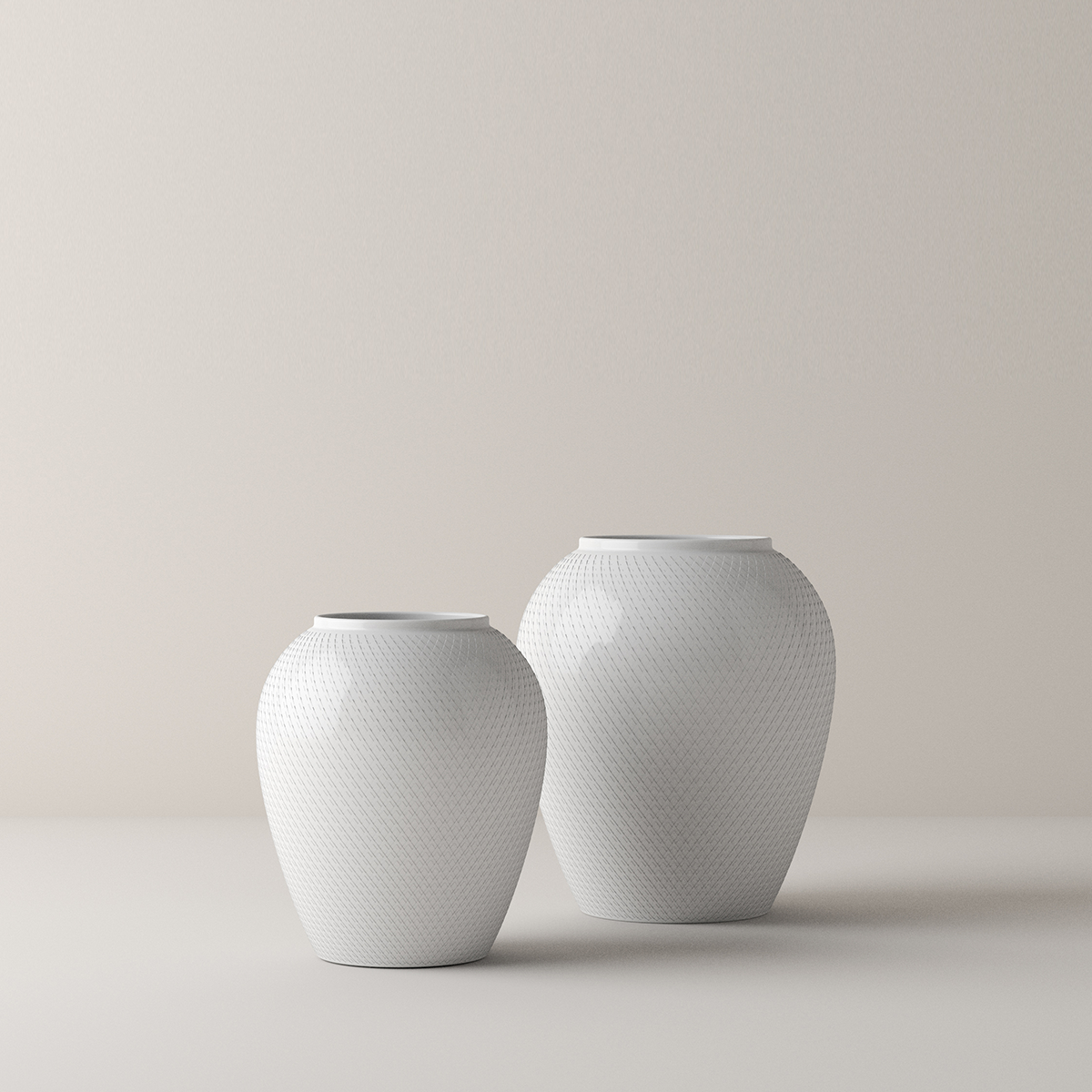 Rhombe vase 25 cm