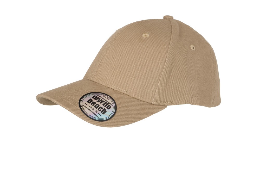 Elastic Fit Baseball Cap  med 6 paneler