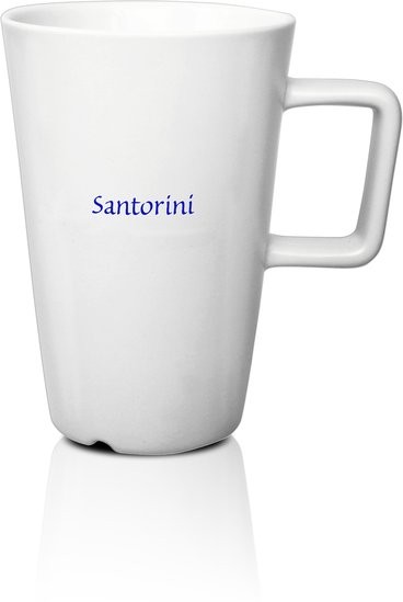 Santorini. - Krus med Logo