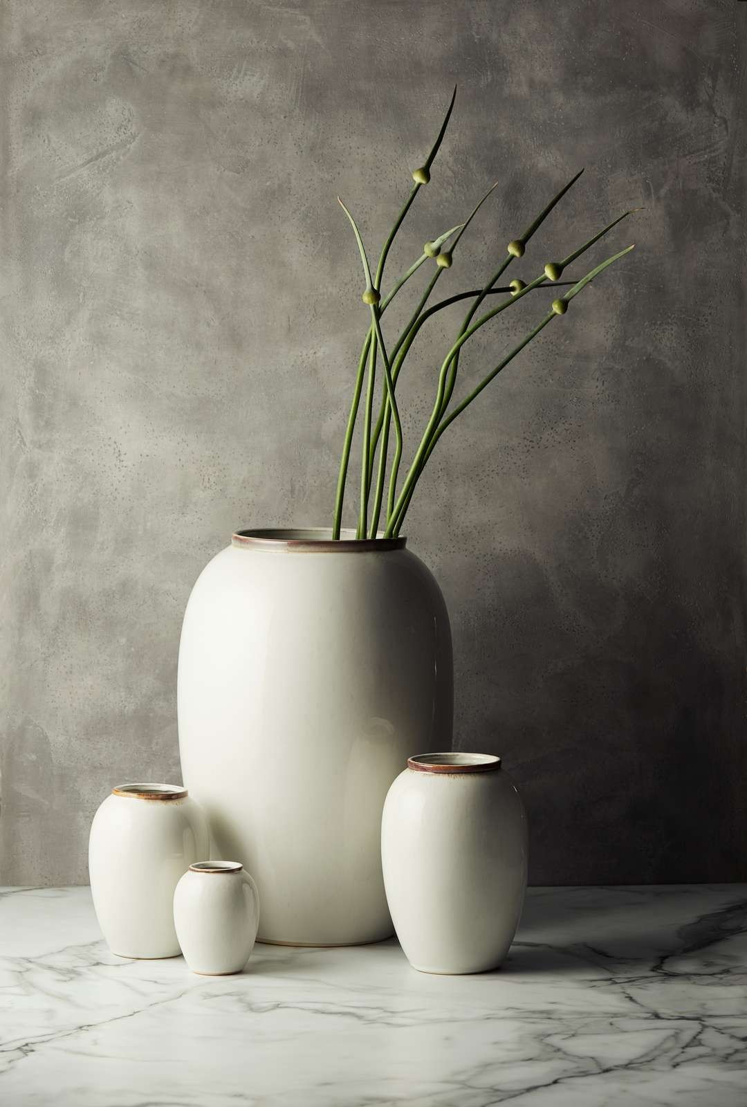 Vase i stentøj fra Bitz