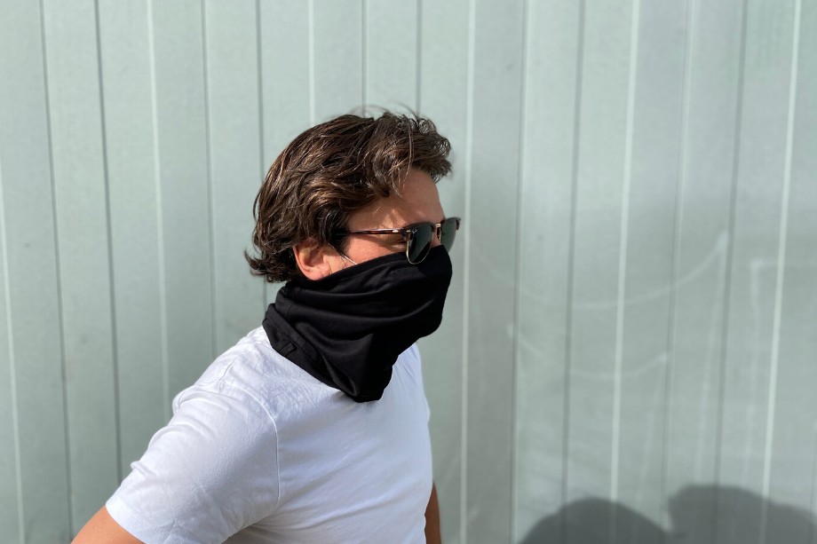 Maske som er lavet af genbrug