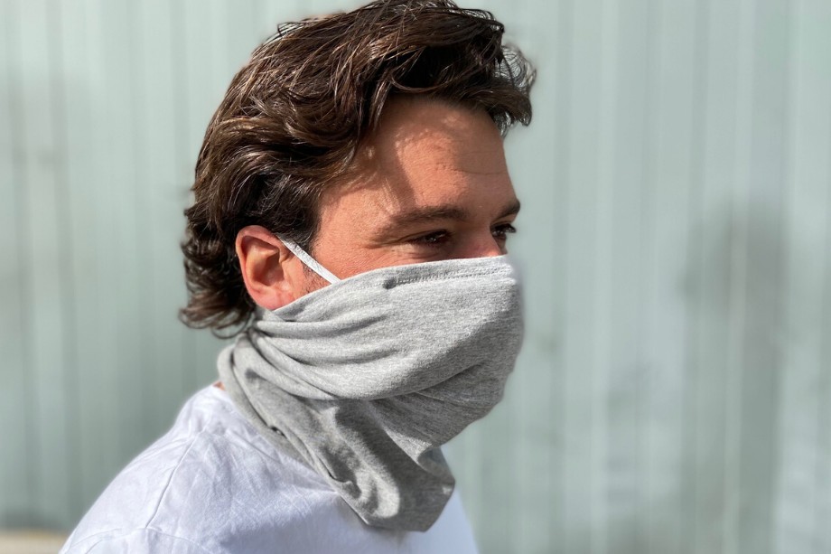 Maske som er lavet af genbrug
