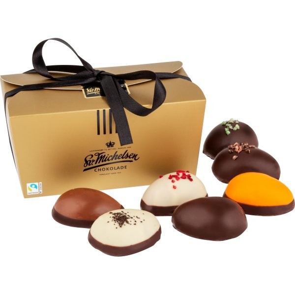 Guldæske m/chokoladeæg  - Ballotiner