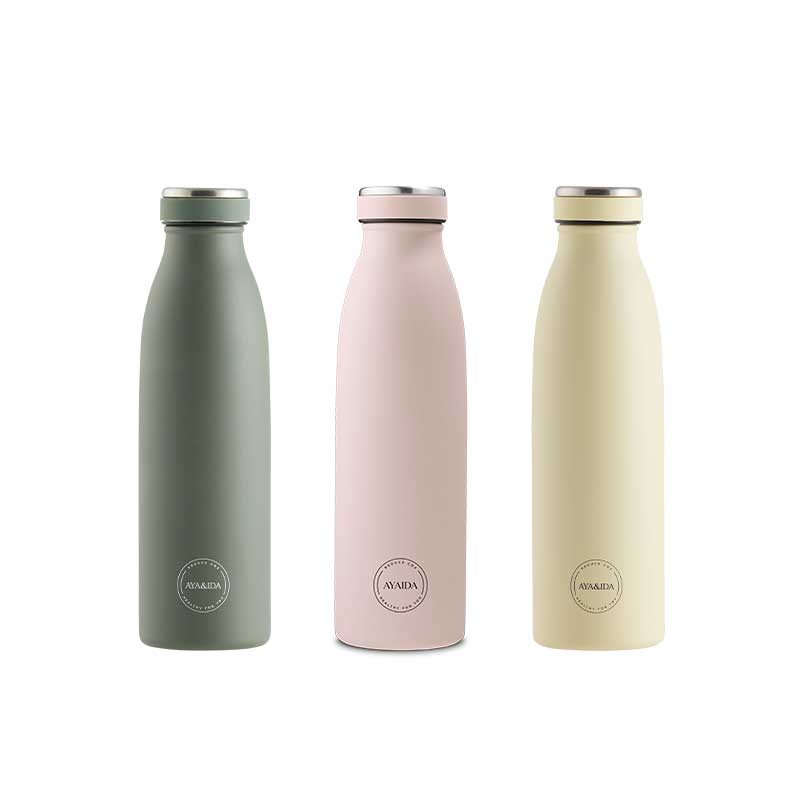 DRIKKEFLASKE I 3 FARVER - 0,5L
