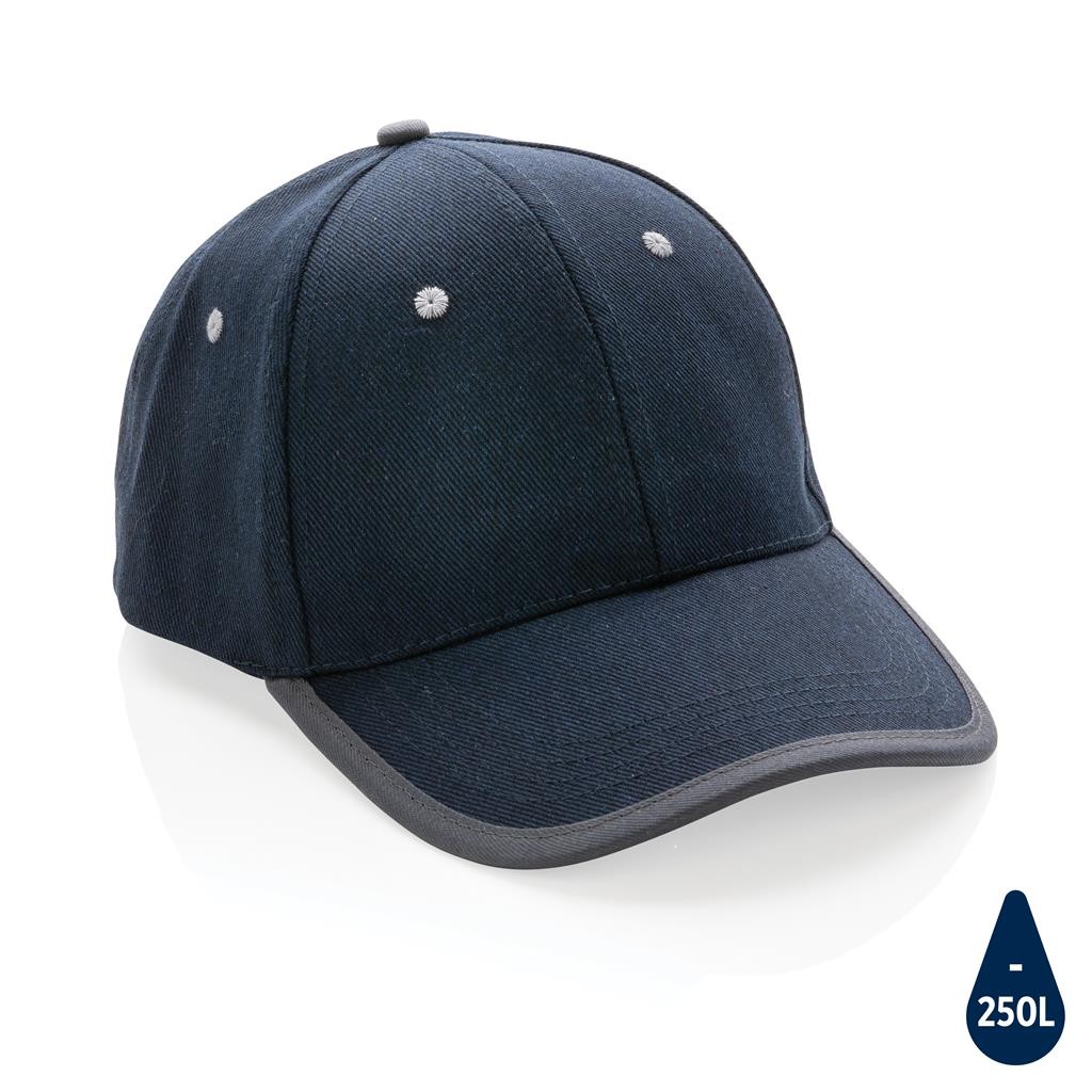 Impact AWARE™ børstet rcotton 6 panel kontrast cap 280gr