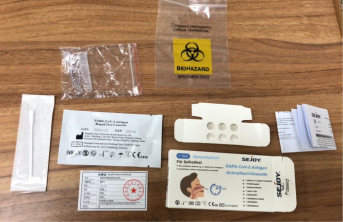 HURTIG ANTIGENTEST  CORONA SARS-CoV-2  -  selvtest, individuelt emballeret CE BfArm