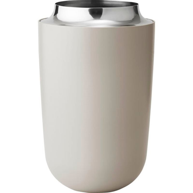 Stelton Concave Vase H 21 cm - Aluminium/rustfrit stål - Sand