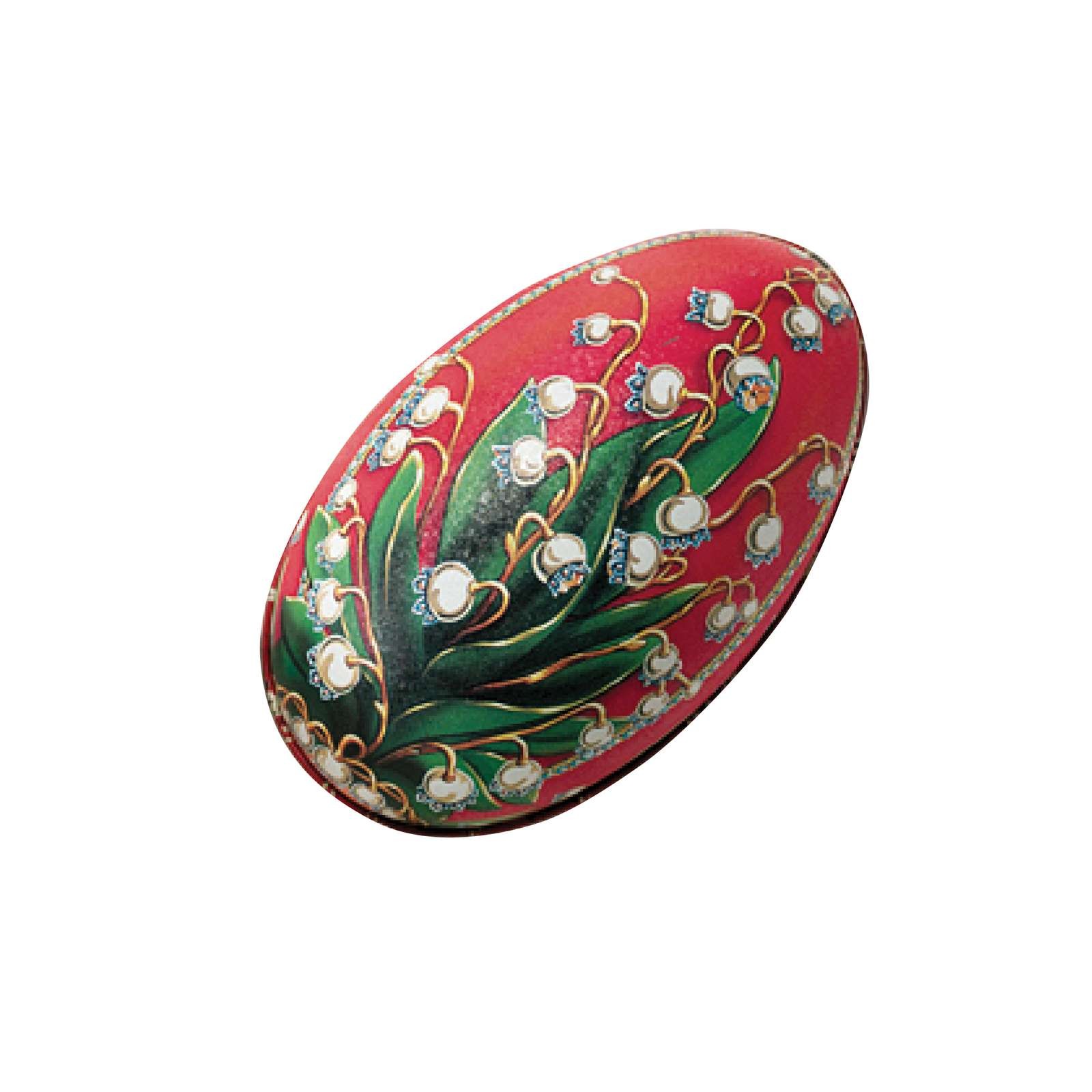 Stort Fabergé-æg med fire store fyldte æg