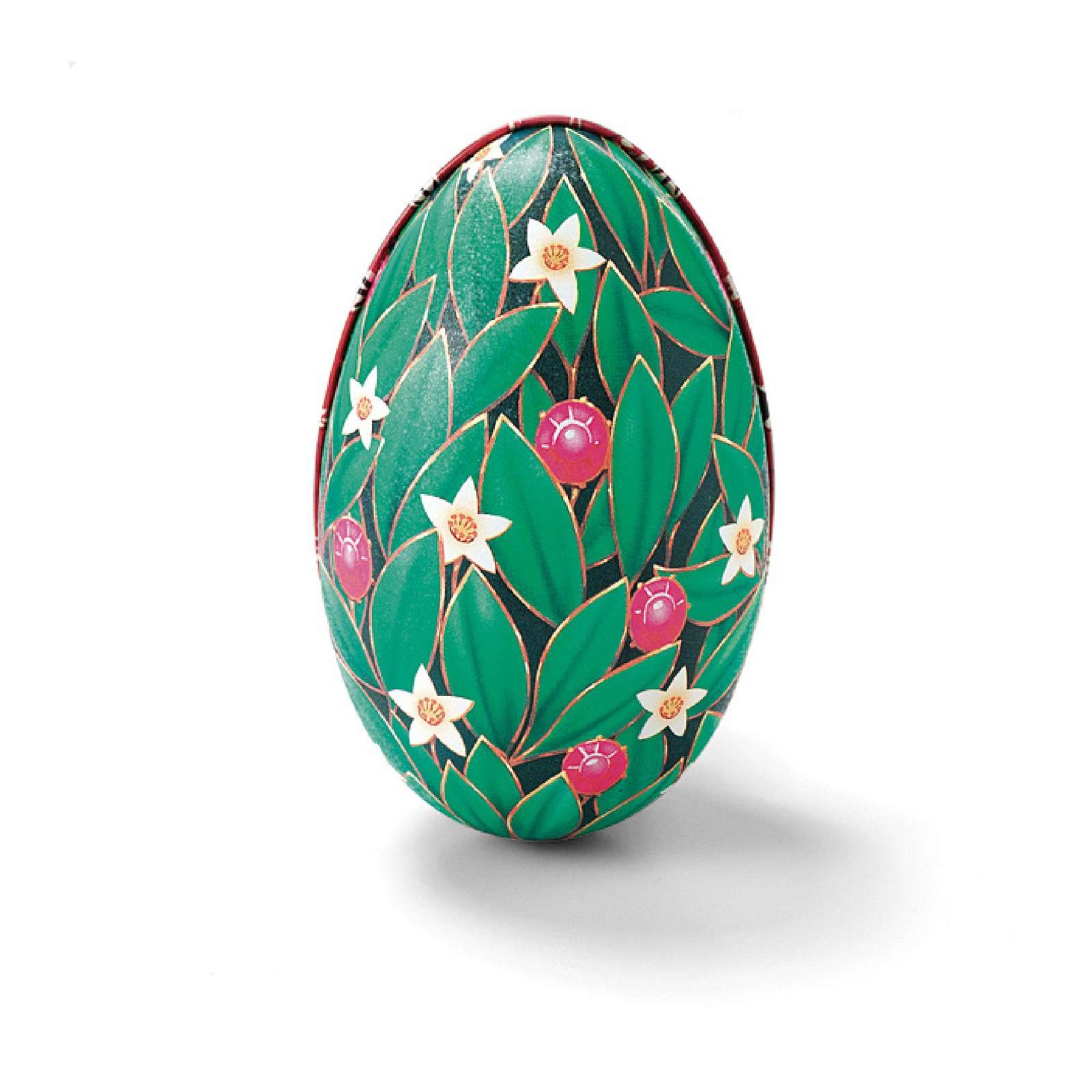 Stort Fabergé-æg med fire store fyldte æg