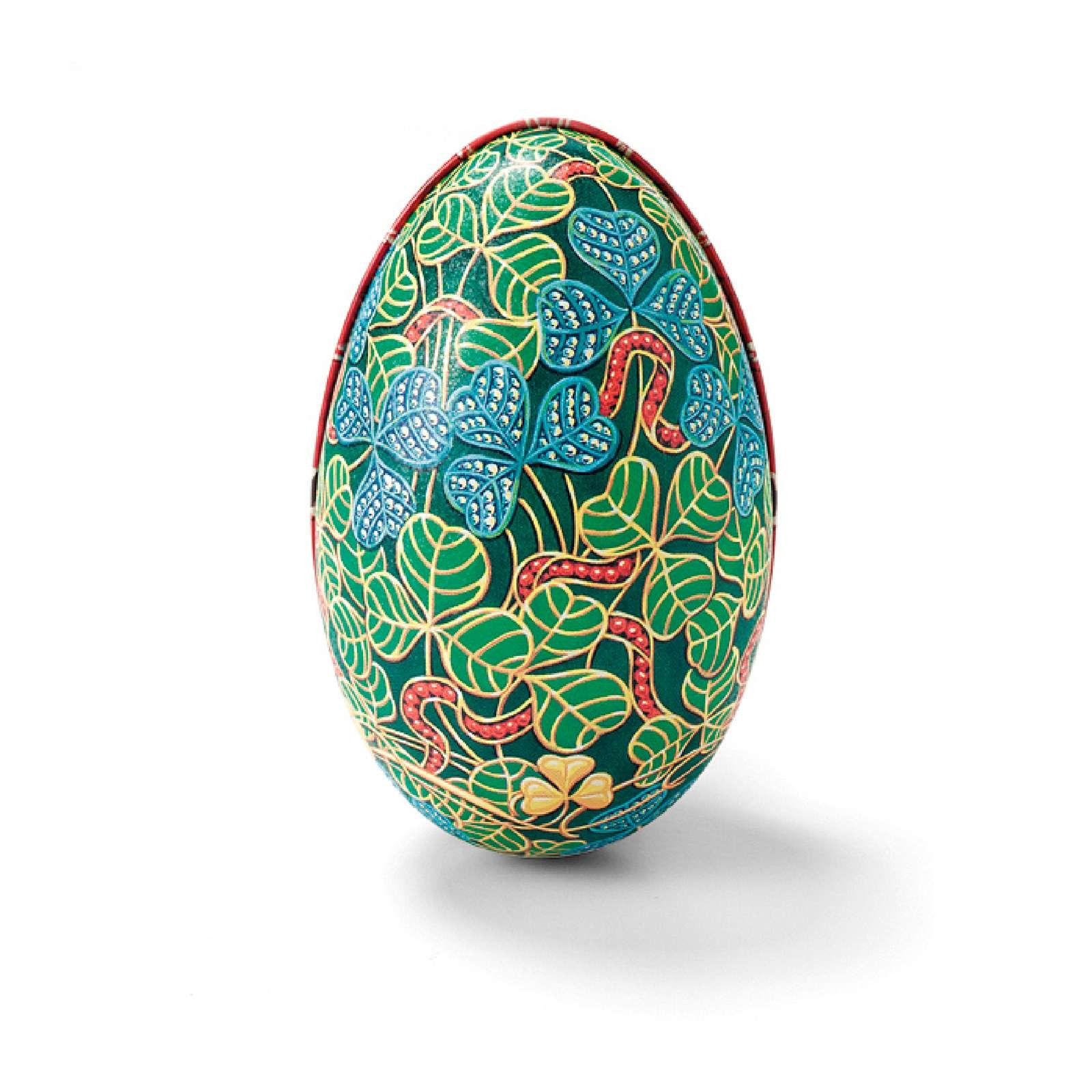 Stort Fabergé-æg med fire store fyldte æg