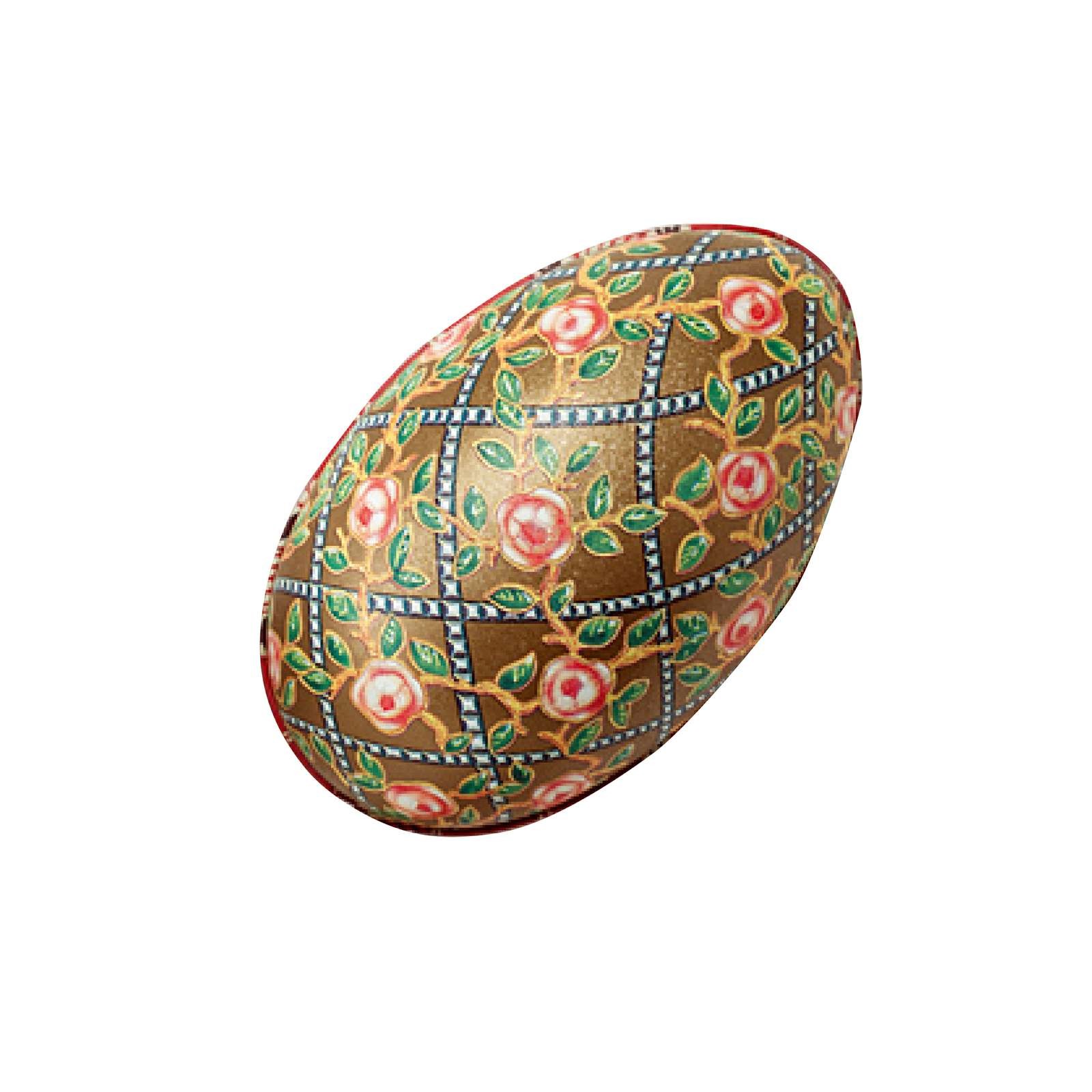 Stort Fabergé-æg med fire store fyldte æg