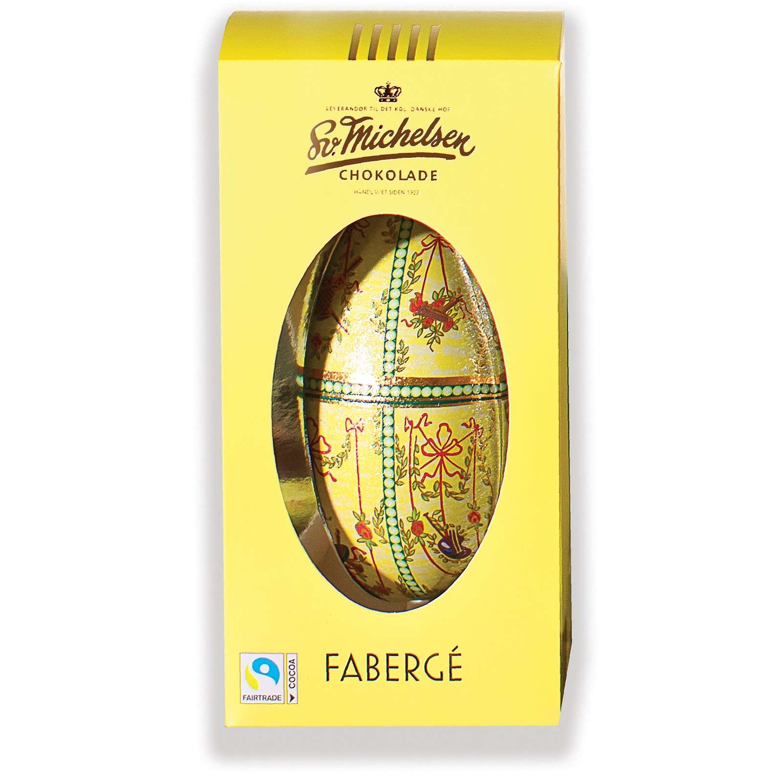 Stort Fabergé-æg med fire store fyldte æg