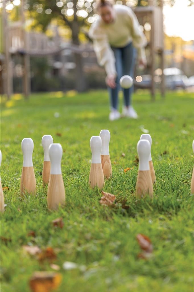 Træ bowling sæt