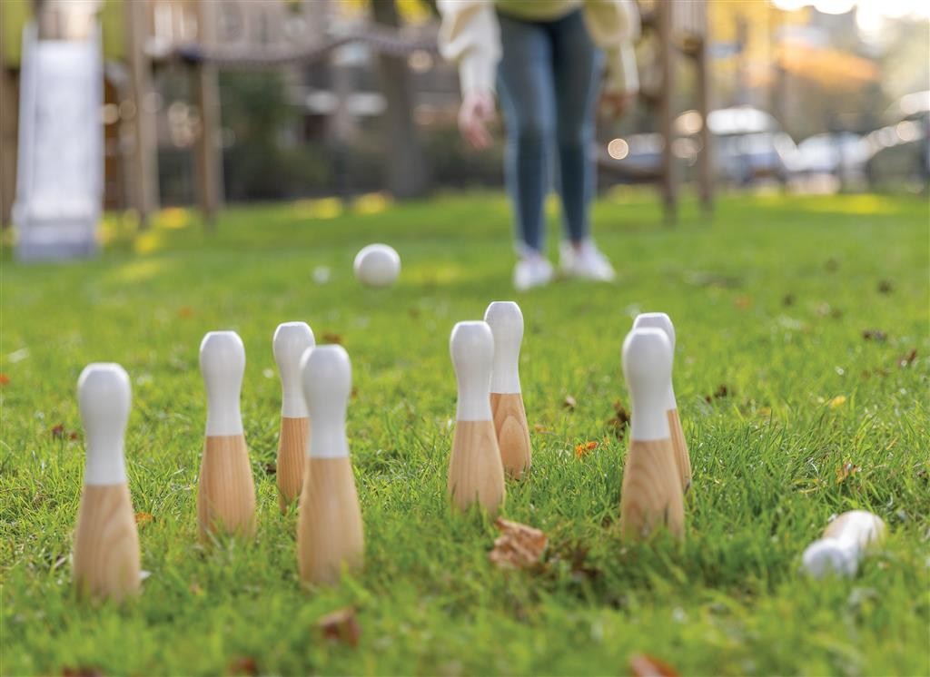 Træ bowling sæt