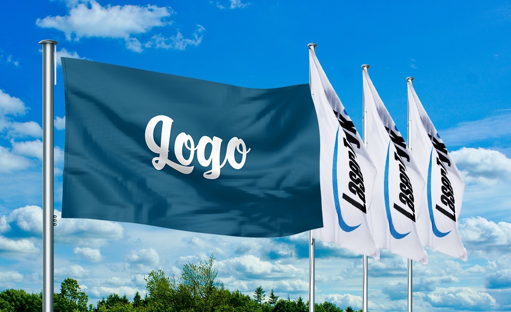 Flag med Logo