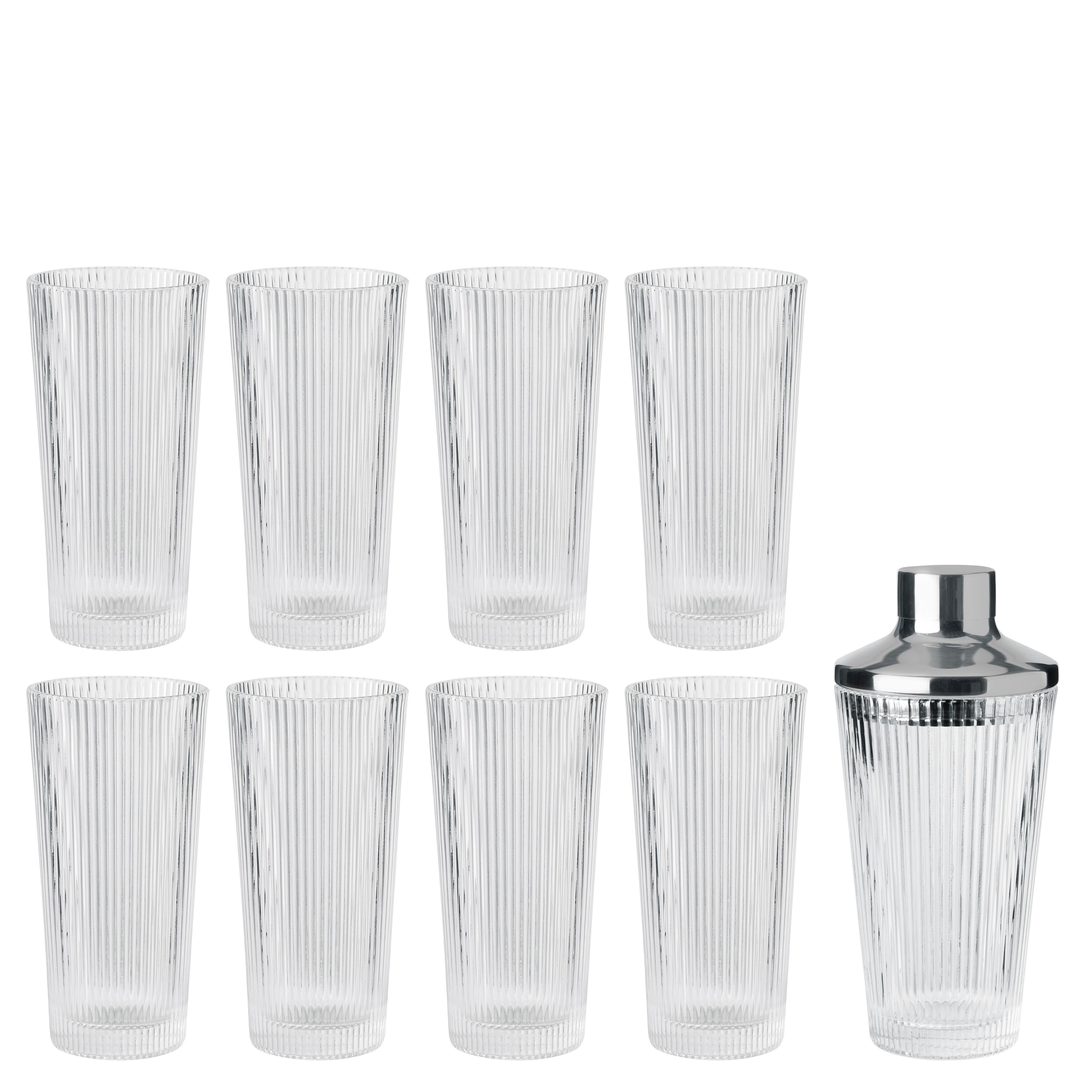 Pilastro  cocktail shaker & long drink glas
