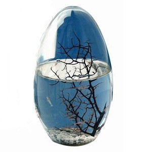 EcoSphere Kugle, blå, lille