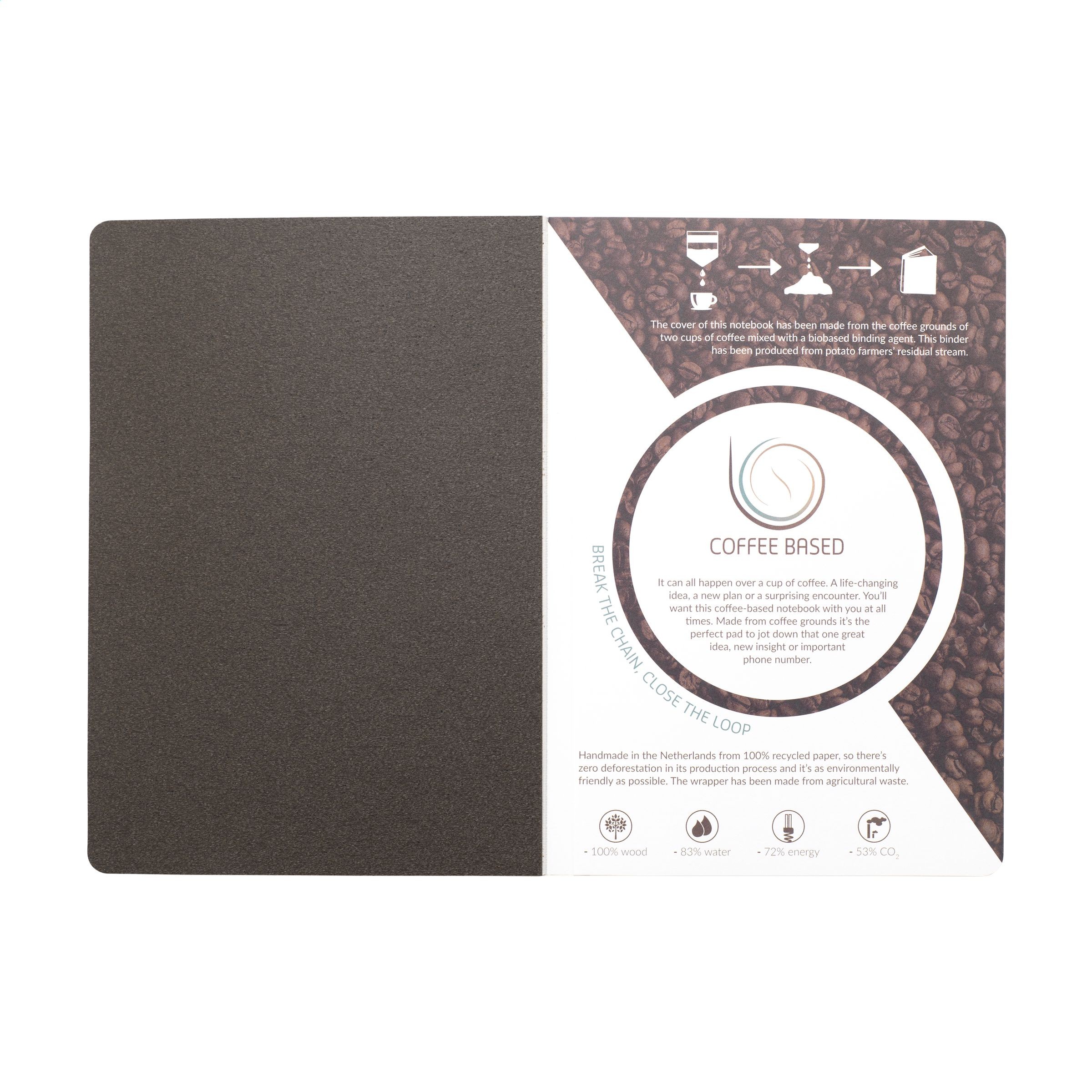 W001.40  Coffee Notebook A5 notesbog
