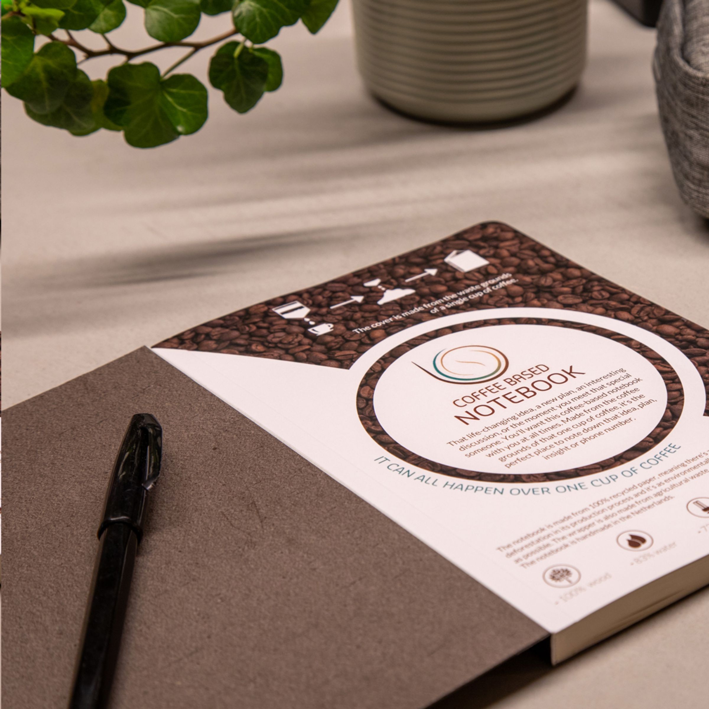 W001.40  Coffee Notebook A5 notesbog