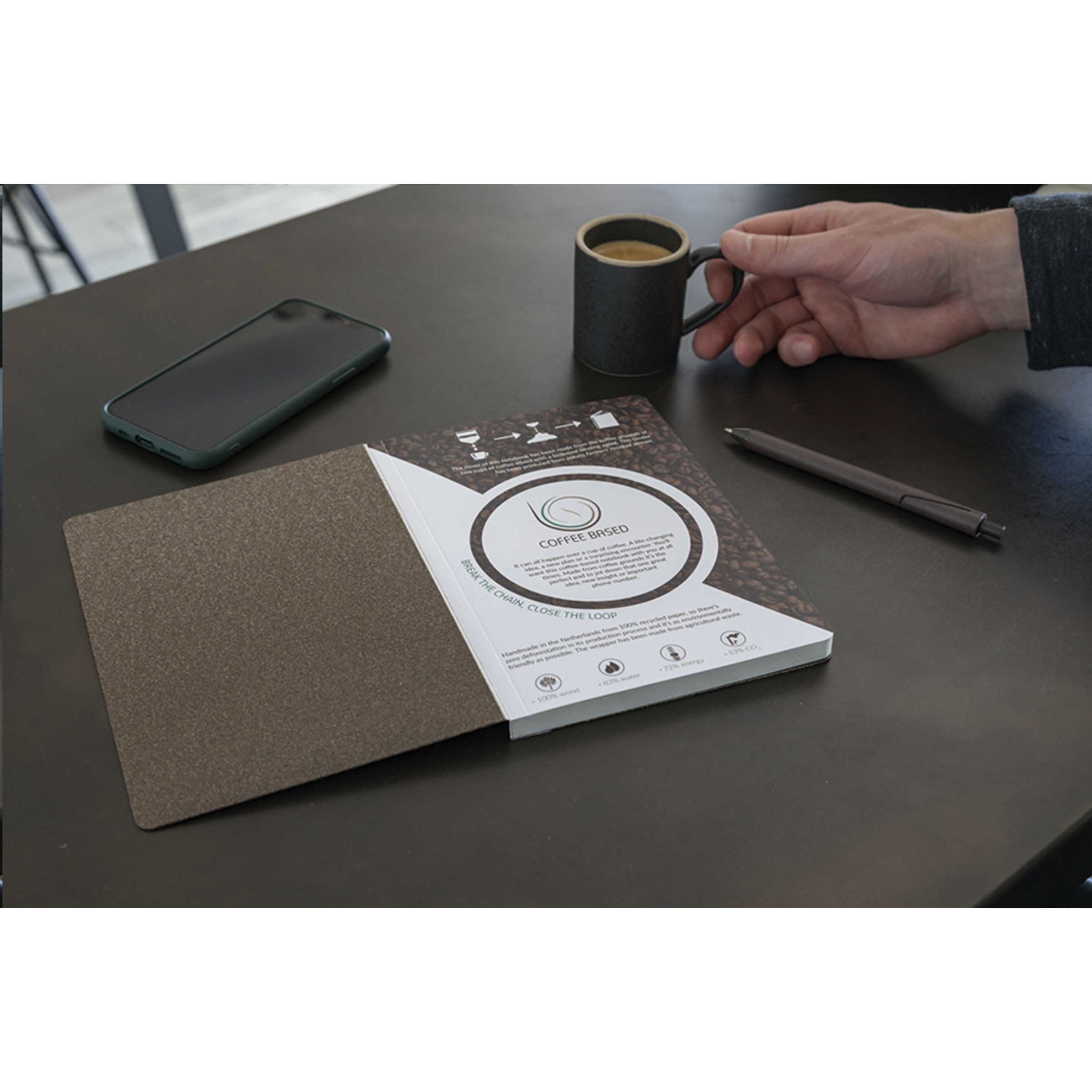 W001.40  Coffee Notebook A5 notesbog