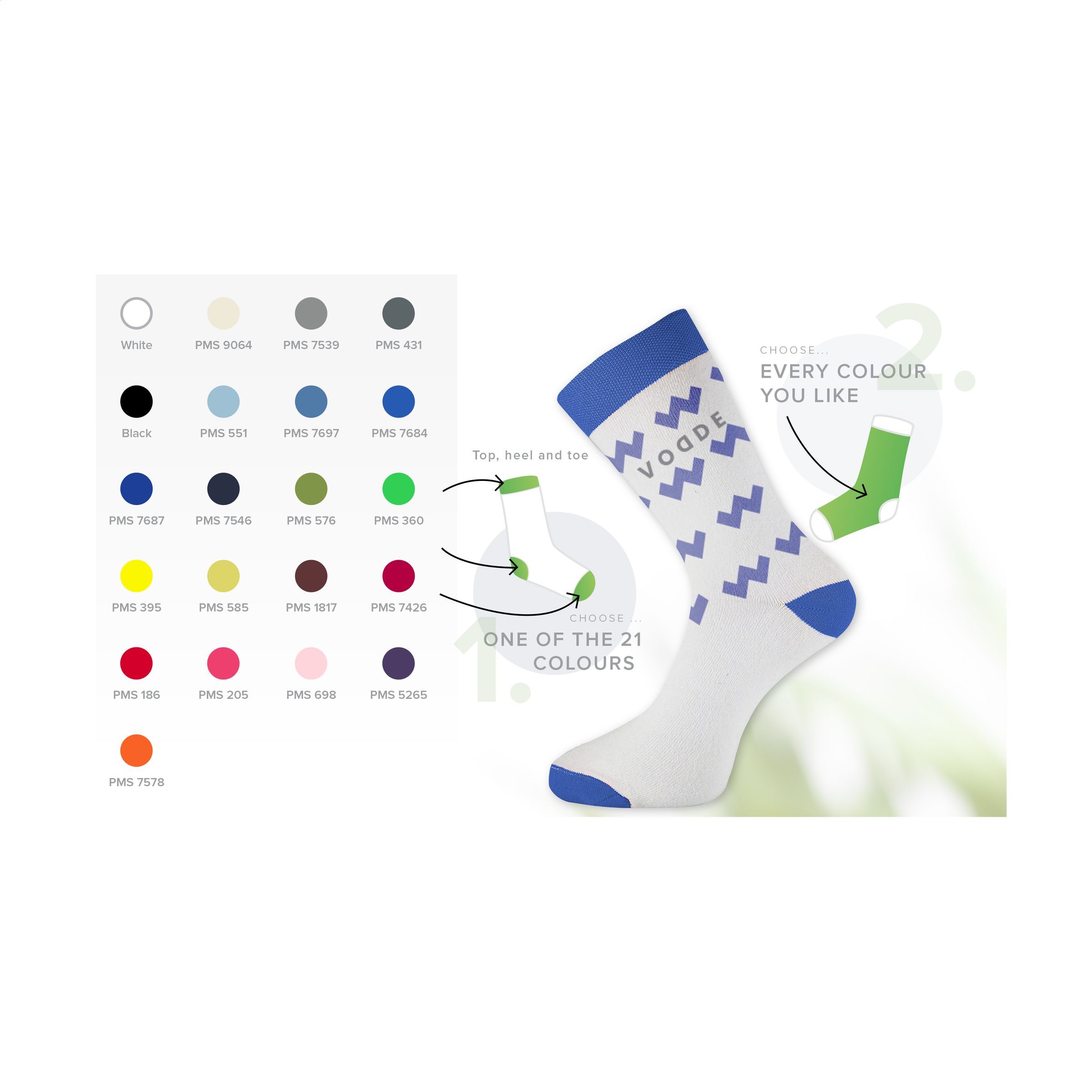 W344.9912  Vodde Recycled Casual Socks genbrugsstrømper