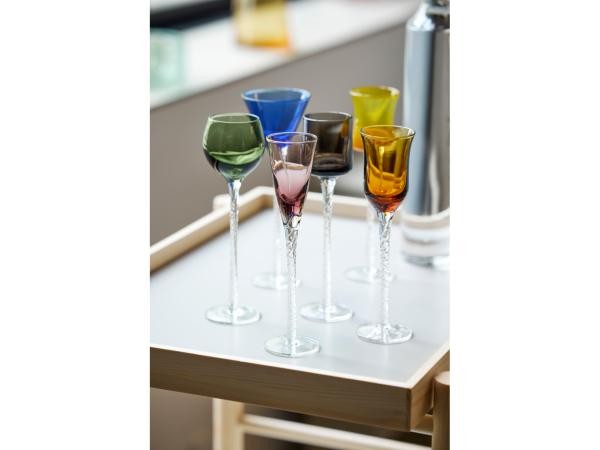Lyngby Glas London Snapseglas 18 cm 6 stk. Assorterede