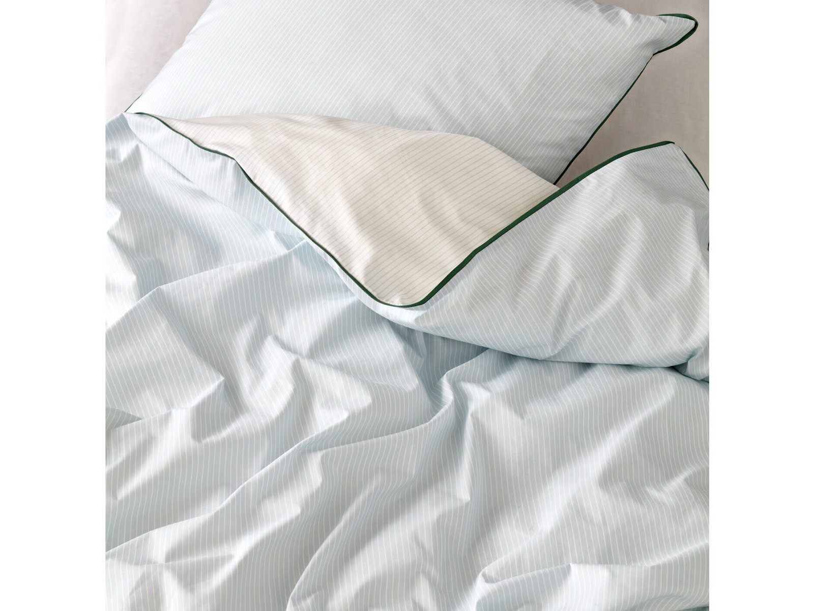 Södahl Frame Sengetøjsæt i linen Blue, vælg mellem 200 / 220 cm. Varenummer: FH31051