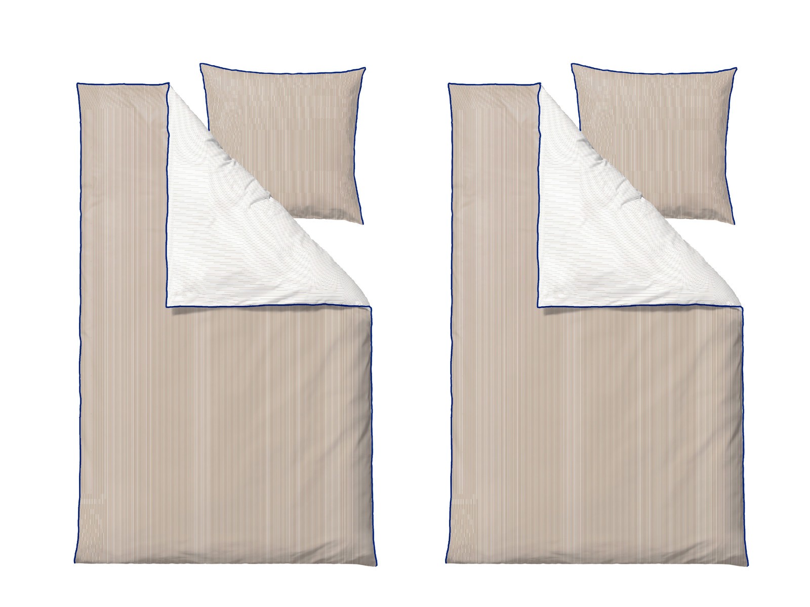 Södahl Frame Sengetøjsæt i linen Blue, vælg mellem 200 / 220 cm. Varenummer: FH31051