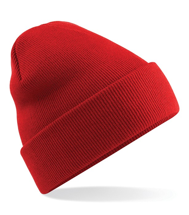 Original Cuffed Beanie - Strik Hue med Etiket Logo trykFarve Etiket lo