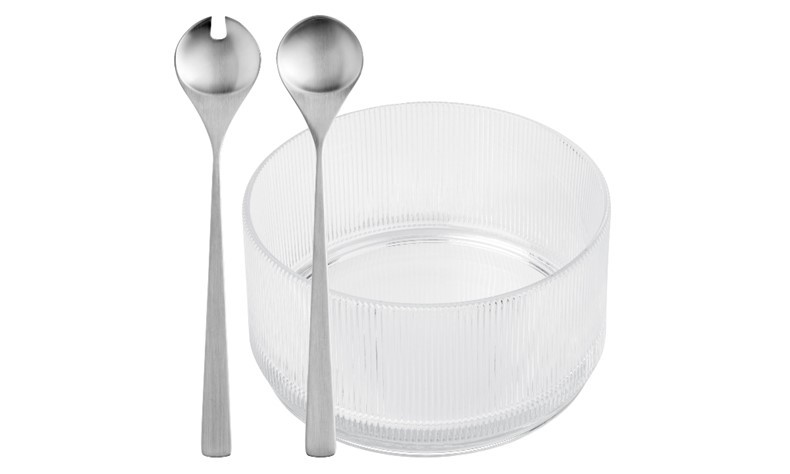 Stelton Pilastro serveringsskål & Maya salatbestik