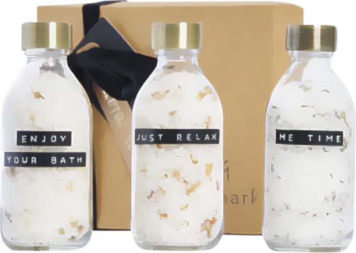 WELLmark Just Relax 3-delt 200 ml badesalt gavesæt