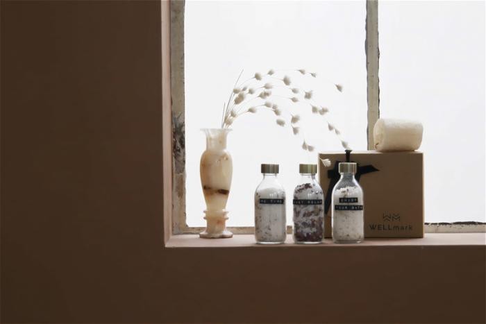 WELLmark Just Relax 3-delt 200 ml badesalt gavesæt