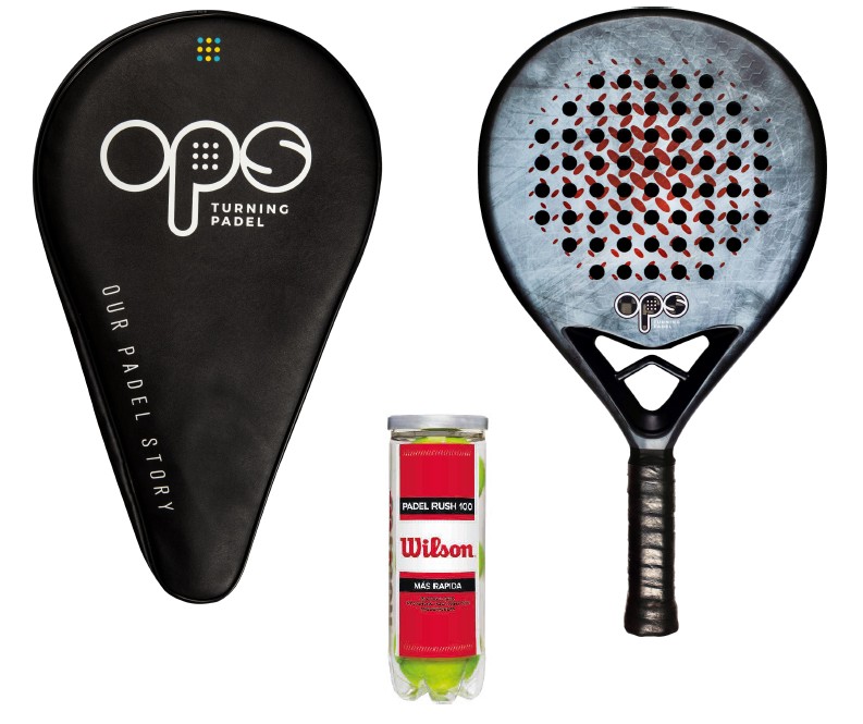 PADELBAT INKL: COVER OG 3 BOLDE