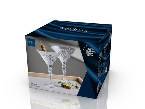 Lyngby Glas Krystal Melodia Cocktailglas 21 cl 4 stk.