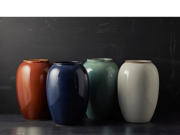 BITZ VASE 20 CM I MAT CREME